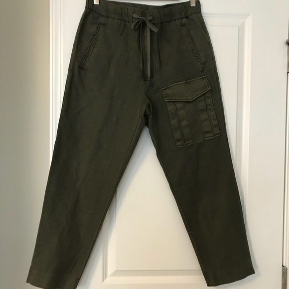 armani exchange linen pants